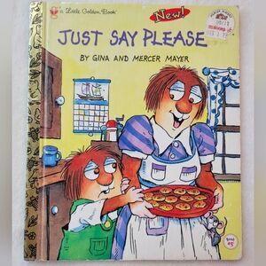 Little Golden Book Just Say Please 1998 First Edition